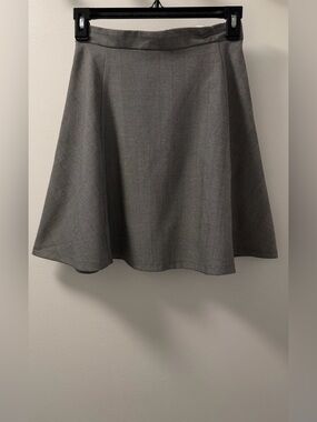 NWT Monki Grey Herringbone A-Line Skater Skirt Size EU 32, US 00
